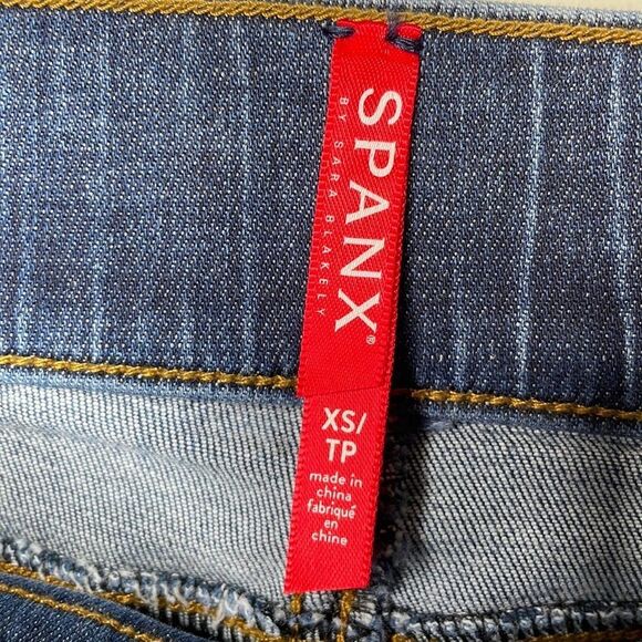 SPANX Womens Size Small Distressed Ankle Skinny Jeans Medium Wash - Picture 6 of 8